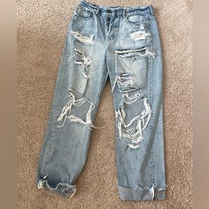 American Eagle light wash jeans